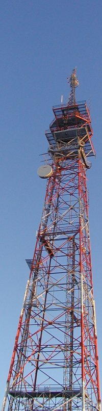 Large self-supporting communications tower